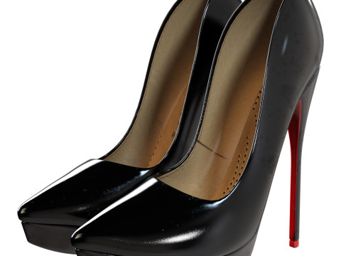 Heels Woman Shoes 3D मॉडल
