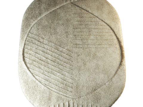 Oval Funky Rug 3D Model