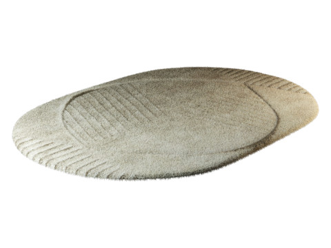 Oval Funky Rug 3D Model