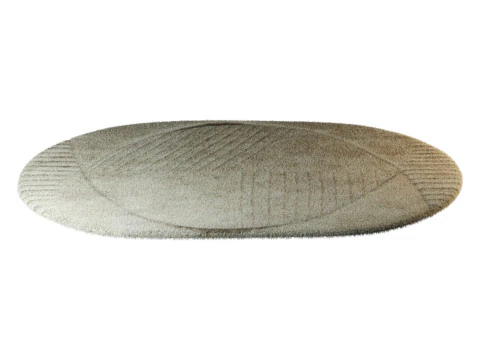 Oval Funky Rug 3D Model