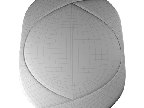 Oval Funky Rug 3D Model
