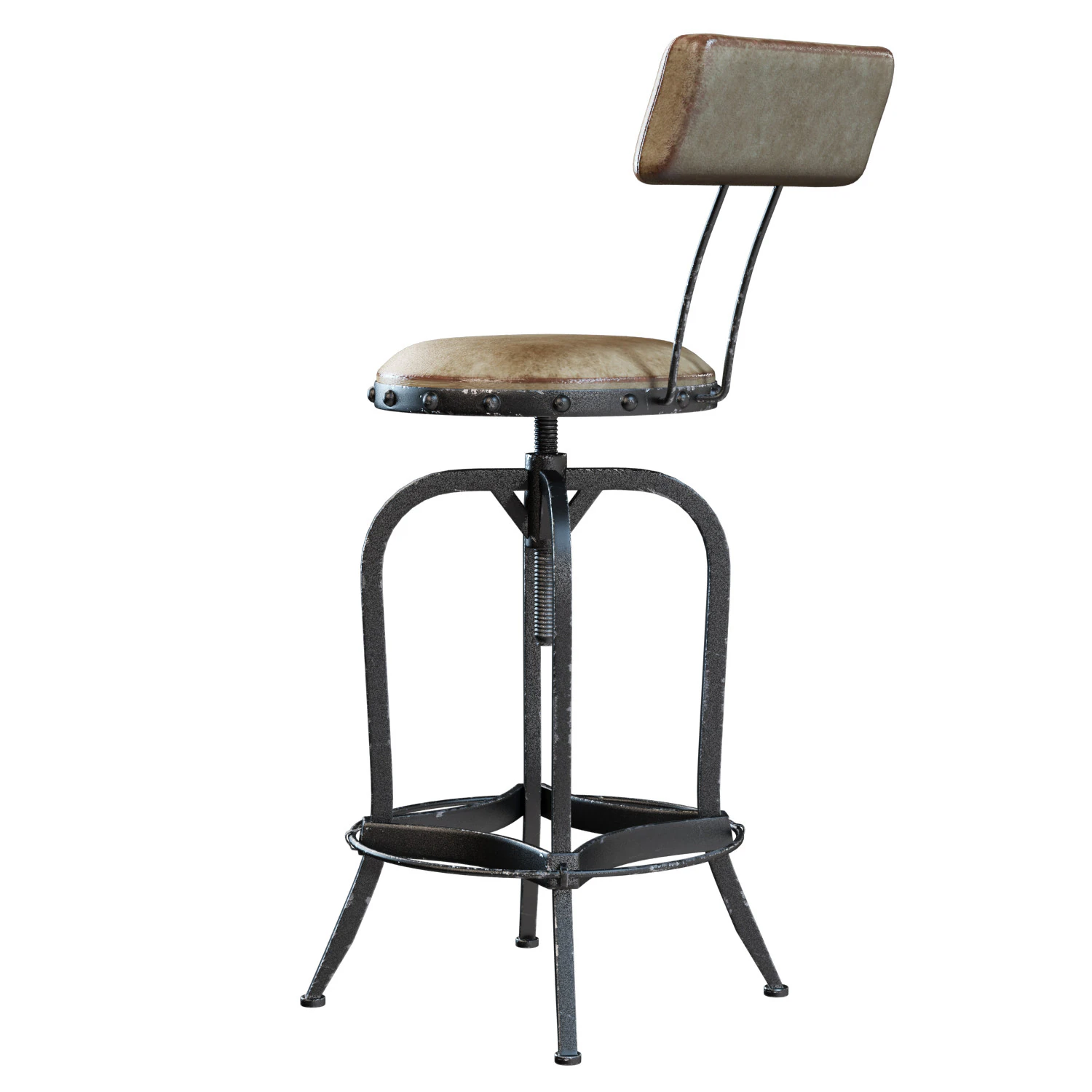 Vlippu Barstool 3D Model .c4d .max .obj .3ds .fbx .stl .blend 