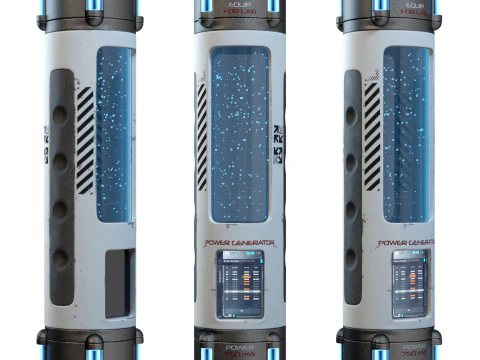 Generatore di energia fantascientifico Modello 3D