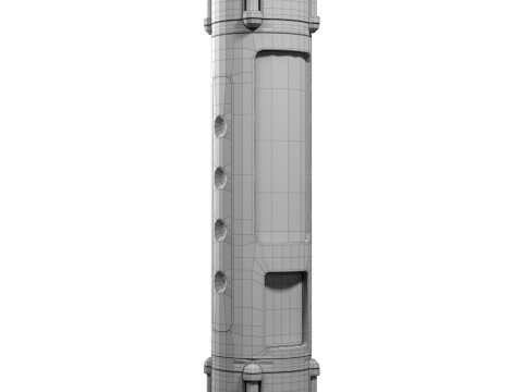 Sci-Fi Power Generator 3D Model