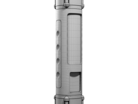 Sci-Fi Power Generator 3D Model