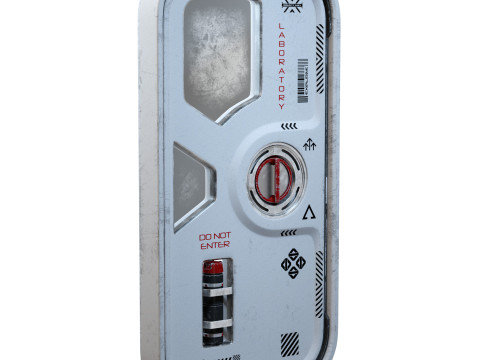 Sci-Fi Small Door 3D Model