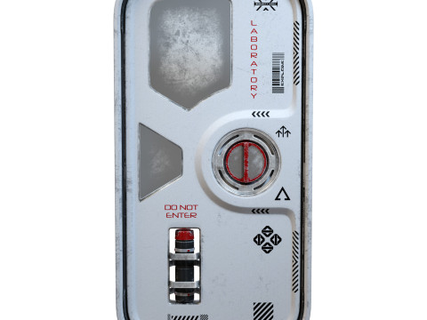 Sci-Fi Small Door 3D Model