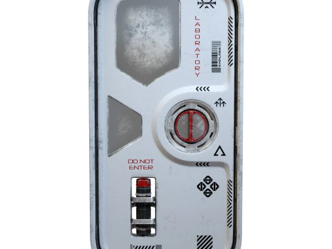 Sci-Fi Small Door 3D Model