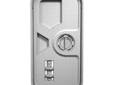 Sci-Fi Small Door 3D Model