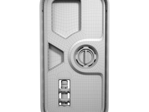 Sci-Fi Small Door 3D Model