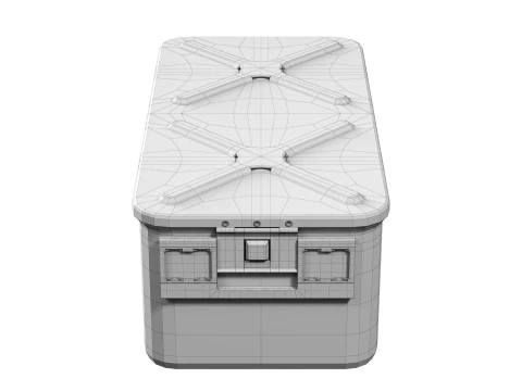 Asipco Big Medical Container 3D Model