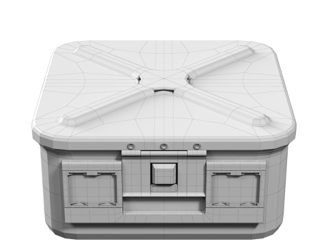 Asipco Middle Medical Container 3D Model