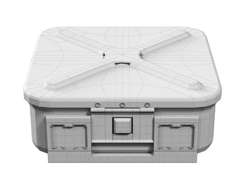 Asipco Small Medical Container 3D Model