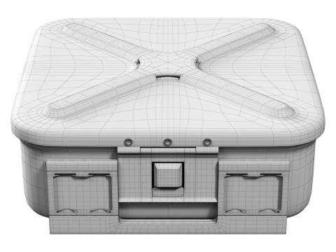 Asipco Small Medical Container 3D Model