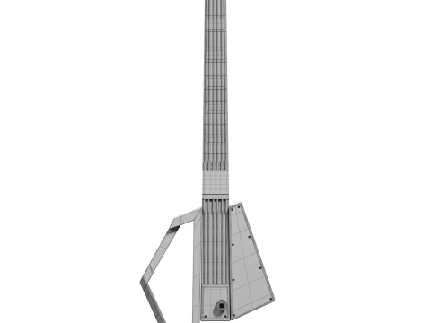 Jammy G MIDI Guitar Modello 3D