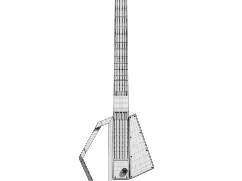 Jammy G MIDI Guitar Modello 3D