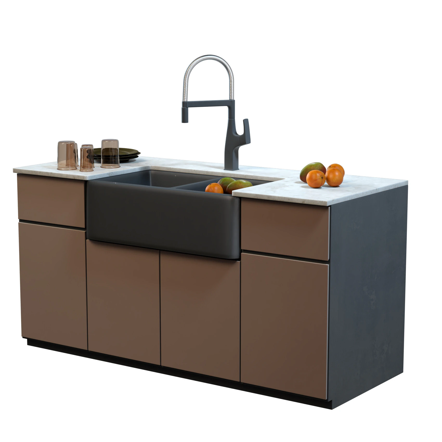 Kitchen Island Rivanna Ikon 3D Model .c4d .max .obj .3ds .fbx .stl .blend 