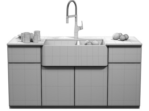 Kitchen Island Rivanna Ikon Modelo 3D