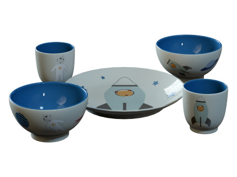 Bloomingville Mini Tableware 3D Model