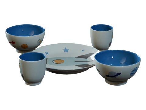 Bloomingville Mini Tableware 3D Model
