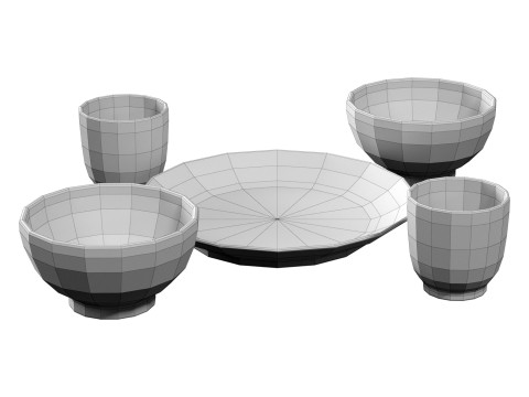 Bloomingville Mini Tableware 3D Model
