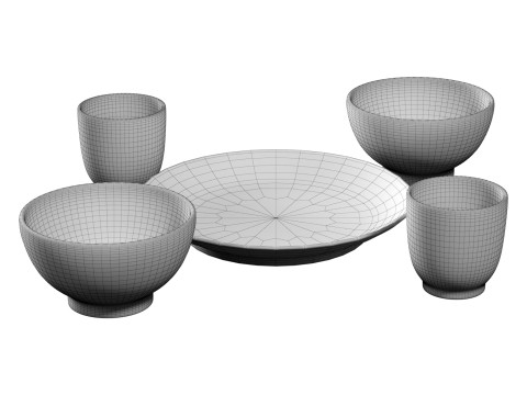Bloomingville Mini Tableware 3D Model