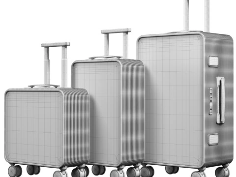 Швидкі валізи Tuplus Core 3D Модель