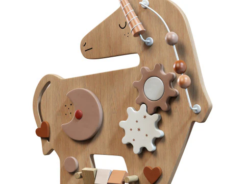 Carola Unicorn Play Board 3D Model