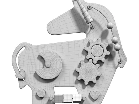 Carola Unicorn Play Board 3D Model