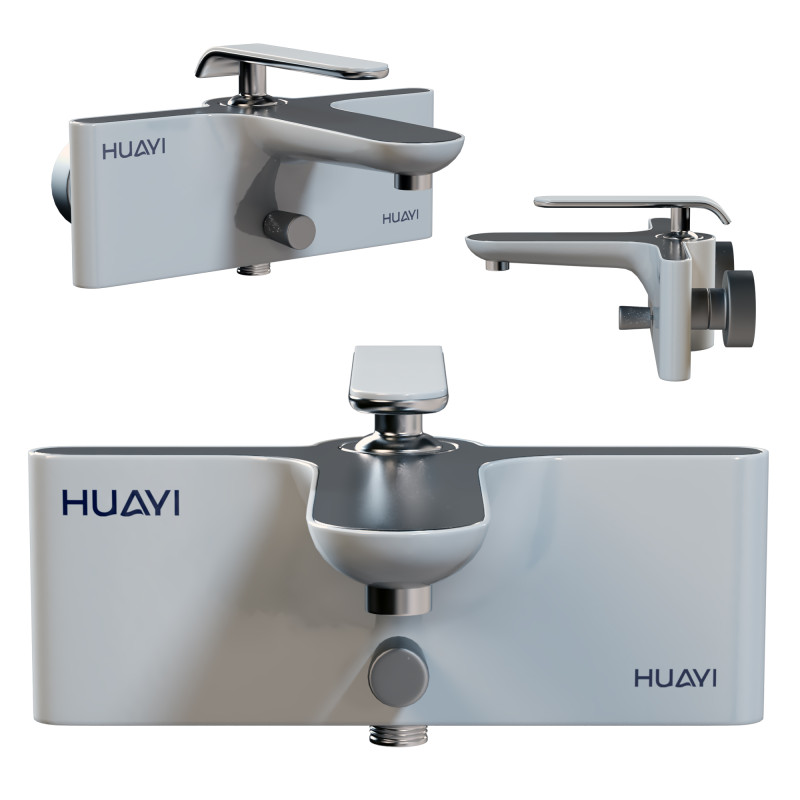 Huayi Eva Bath Faucet Modèle 3D .c4d .max .obj .3ds .fbx .stl .blend