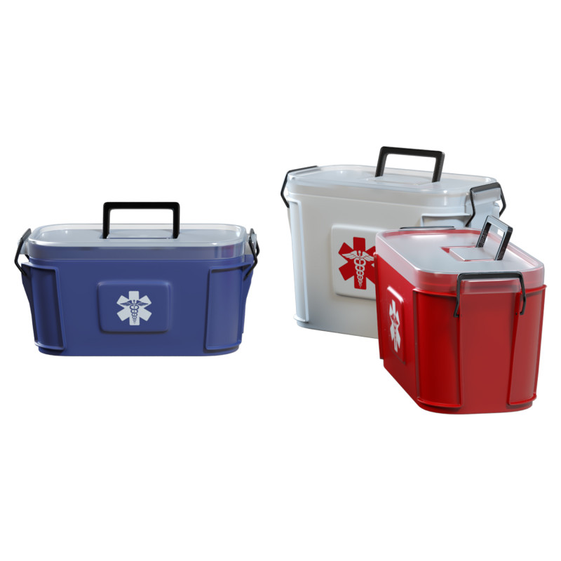 Levoberg Medicine Box Storage 3D Modell .c4d .max .obj .3ds .fbx .stl .blend