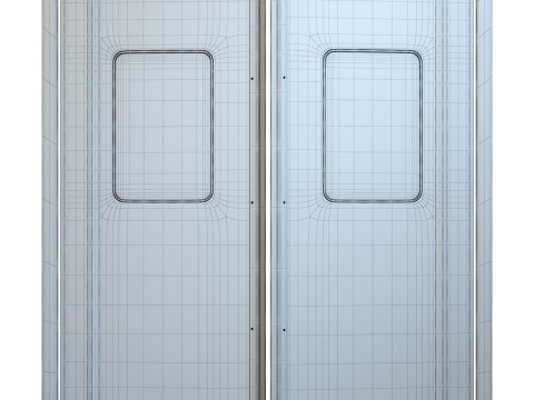 Puertas dobles de cirugía Modelo 3D