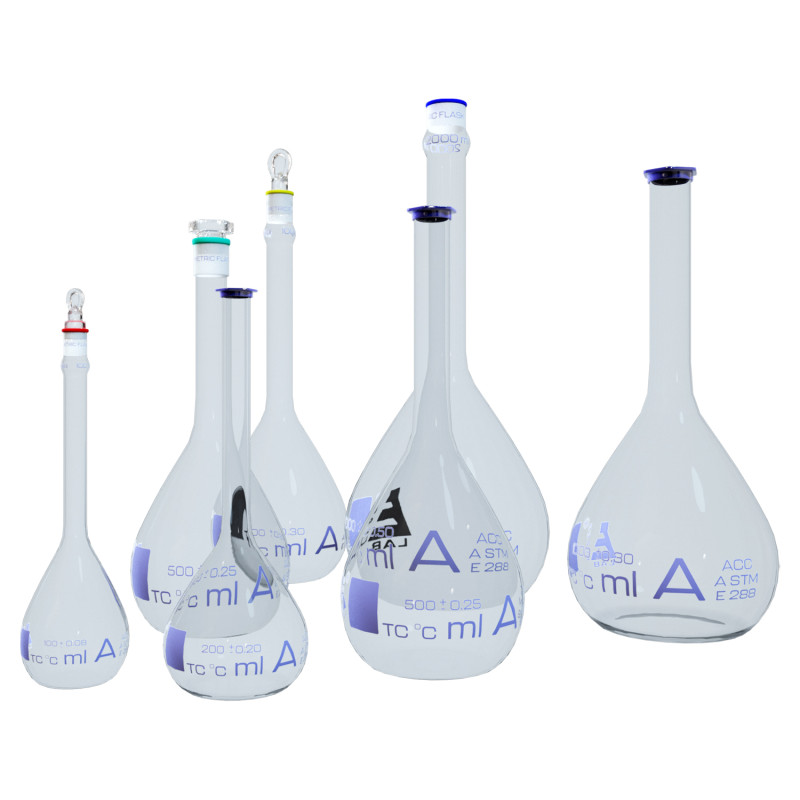 Volumetric Flasks 3Dモデル .c4d .max .obj .3ds .fbx .stl .blend