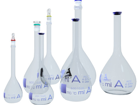 Volumetric Flasks 3D 模型