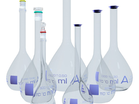 Volumetric Flasks 3Dモデル