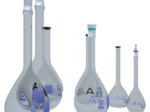 Volumetric Flasks 3Dモデル