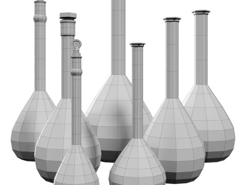 Volumetric Flasks 3Dモデル