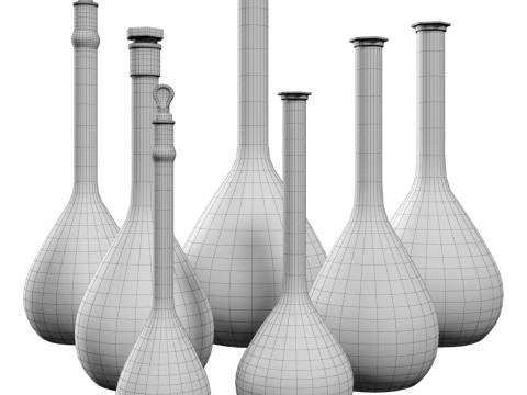Volumetric Flasks 3Dモデル