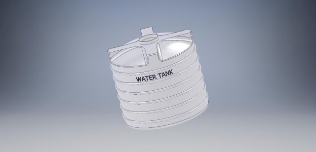 Water Tank 3Dモデル .c4d .max .obj .3ds .fbx .stl .blend 