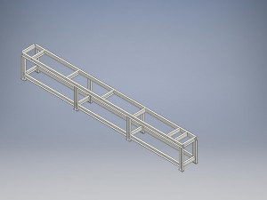 Frame for - Screw Ash Conveyor 3D Model