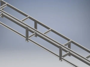 Frame for - Screw Ash Conveyor 3D Model