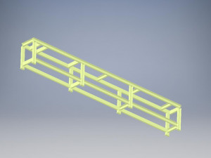 Frame for - Screw Ash Conveyor 3D-Modell