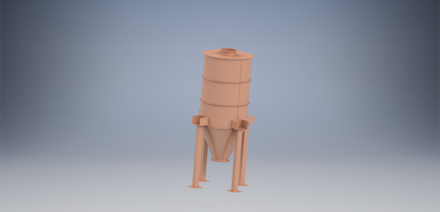 Silo in Autodesk Inventor 3D Model .c4d .max .obj .3ds .fbx .stl .blend 