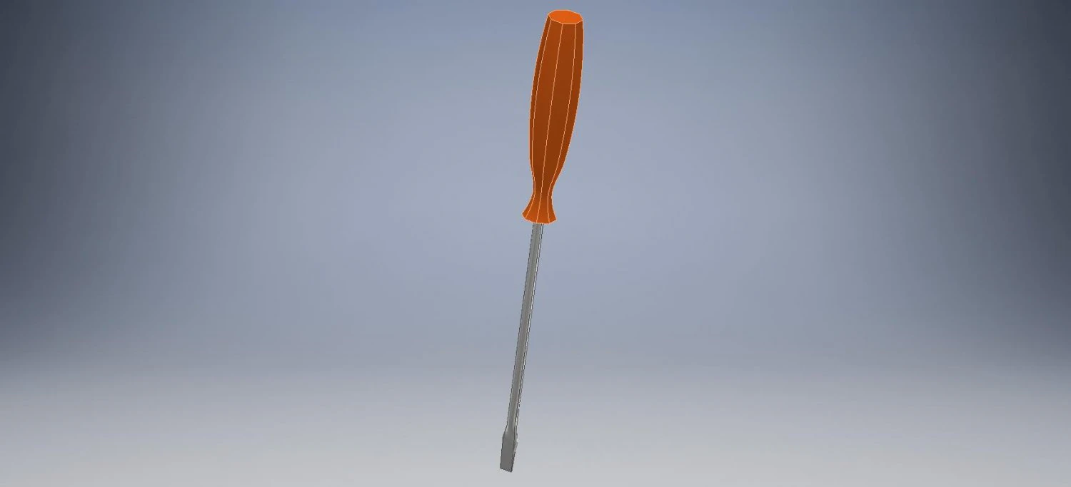 Screwdriver - Inventor 3D Model .c4d .max .obj .3ds .fbx .stl .blend 