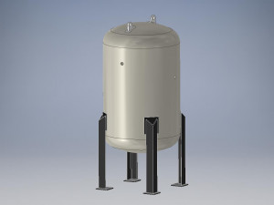Industrial Tank - Inventor Modelo 3D