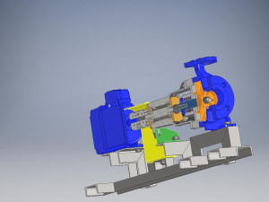 Autodesk Inventor Centrifugal Pump 3D Model