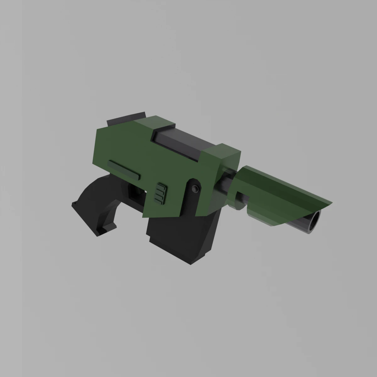 Accatran MG Variant Heavy Laspistol 3D Model .c4d .max .obj .3ds .fbx .stl .blend 