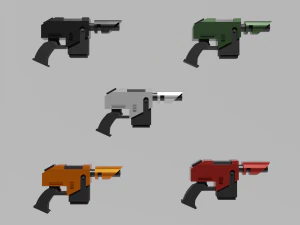 Accatran MG Variant Heavy Laspistol 3D Model