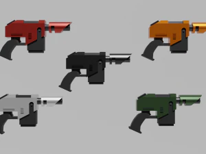 Accatran MG Variant Heavy Laspistol 3D Model