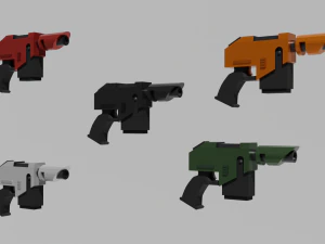 Accatran MG Variant Heavy Laspistol 3D Model
